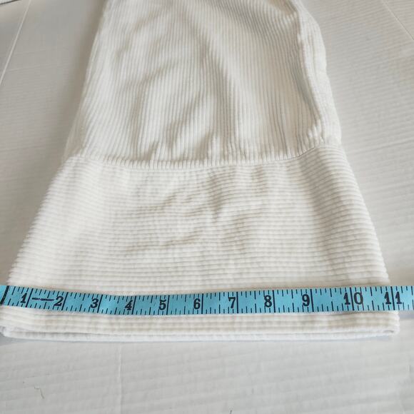 J.O.A. Just One Answer Women's Corduroy Front Tie Pants Off White Medium Wide - Picture 14 of 15